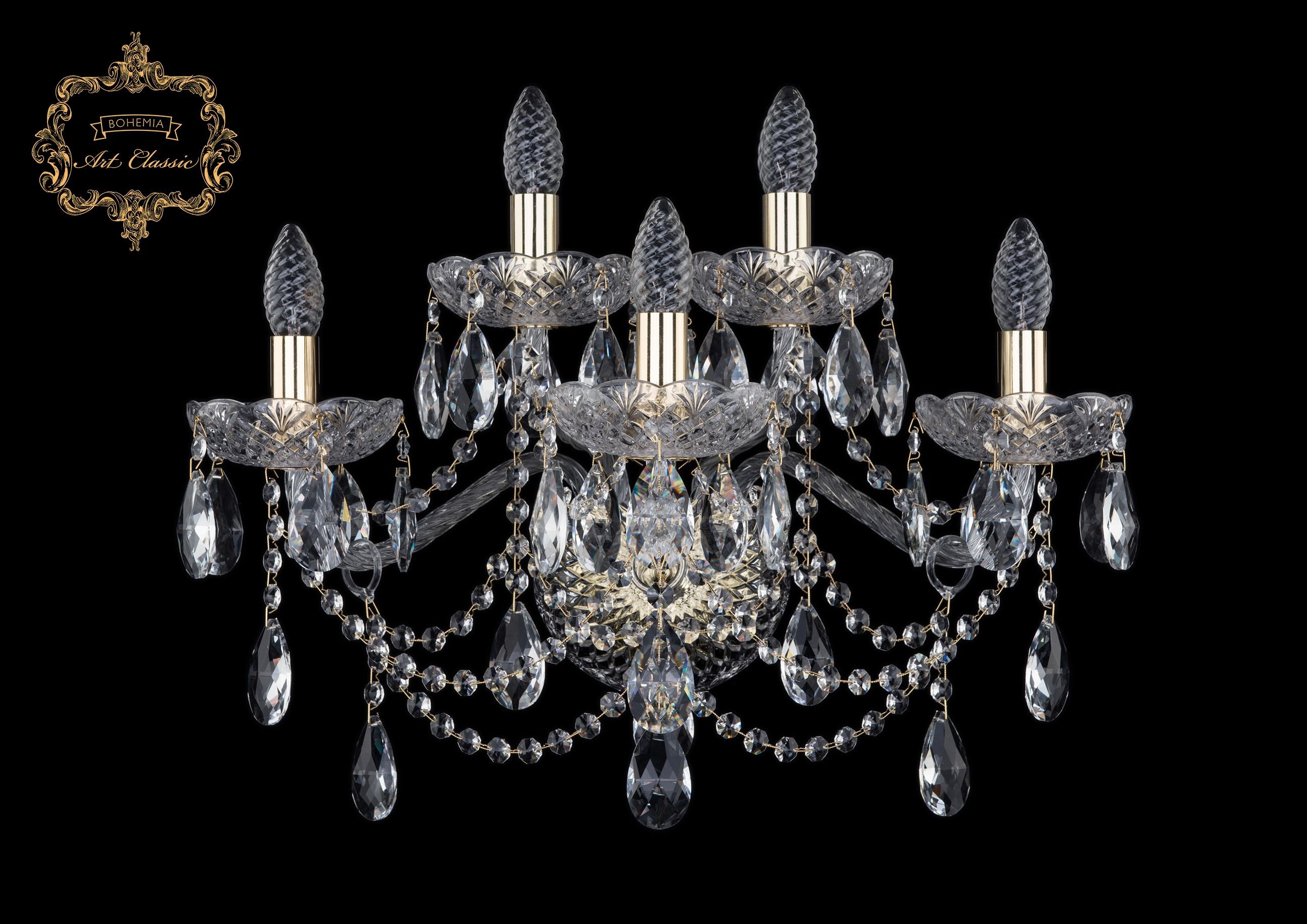 Настенное бра Art Classic 10.25.3+2.200.XL.Gd.Sp