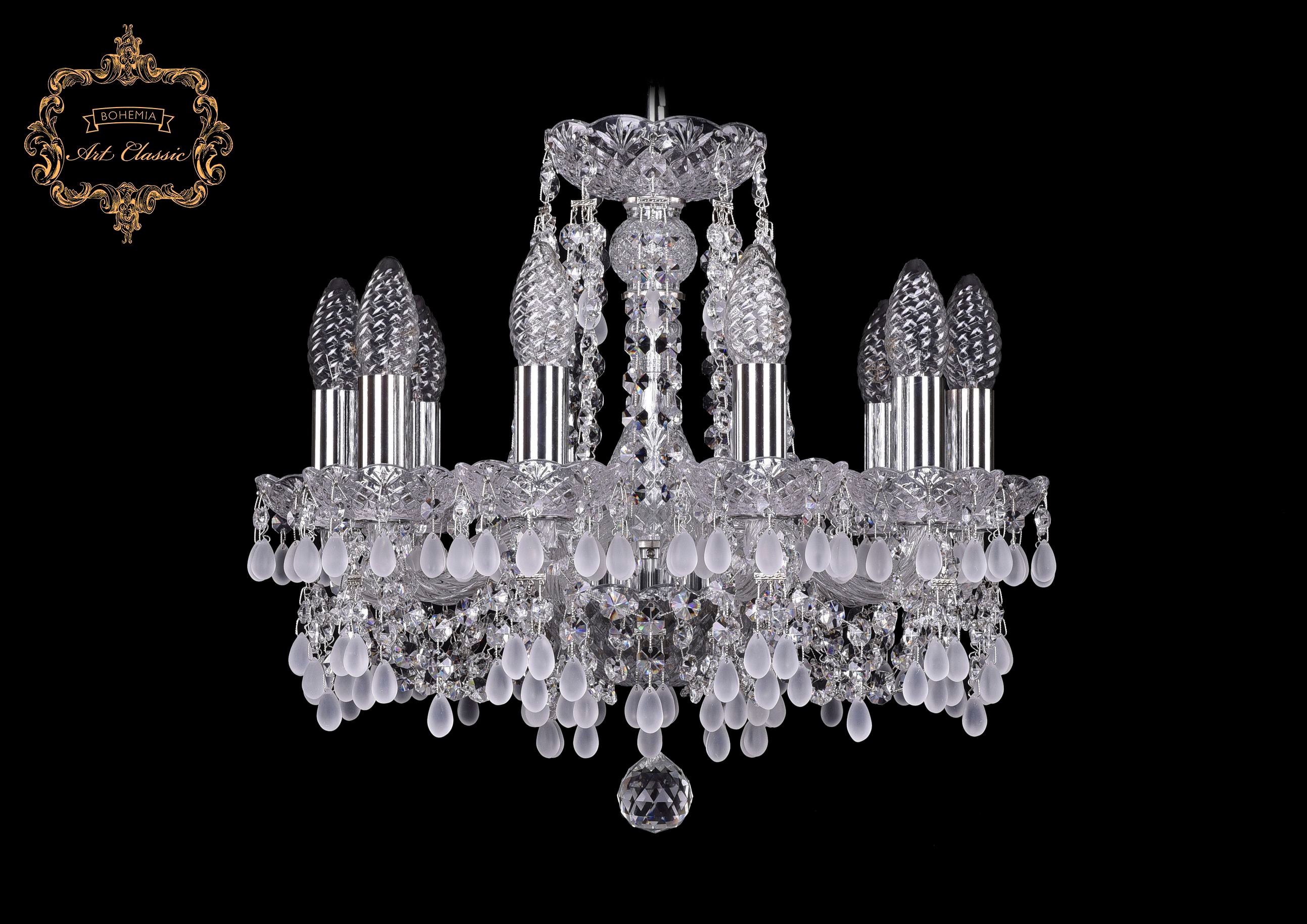 Подвесная хрустальная люстра 11.24 Art Classic 11.24.10.141.Cr.V0300