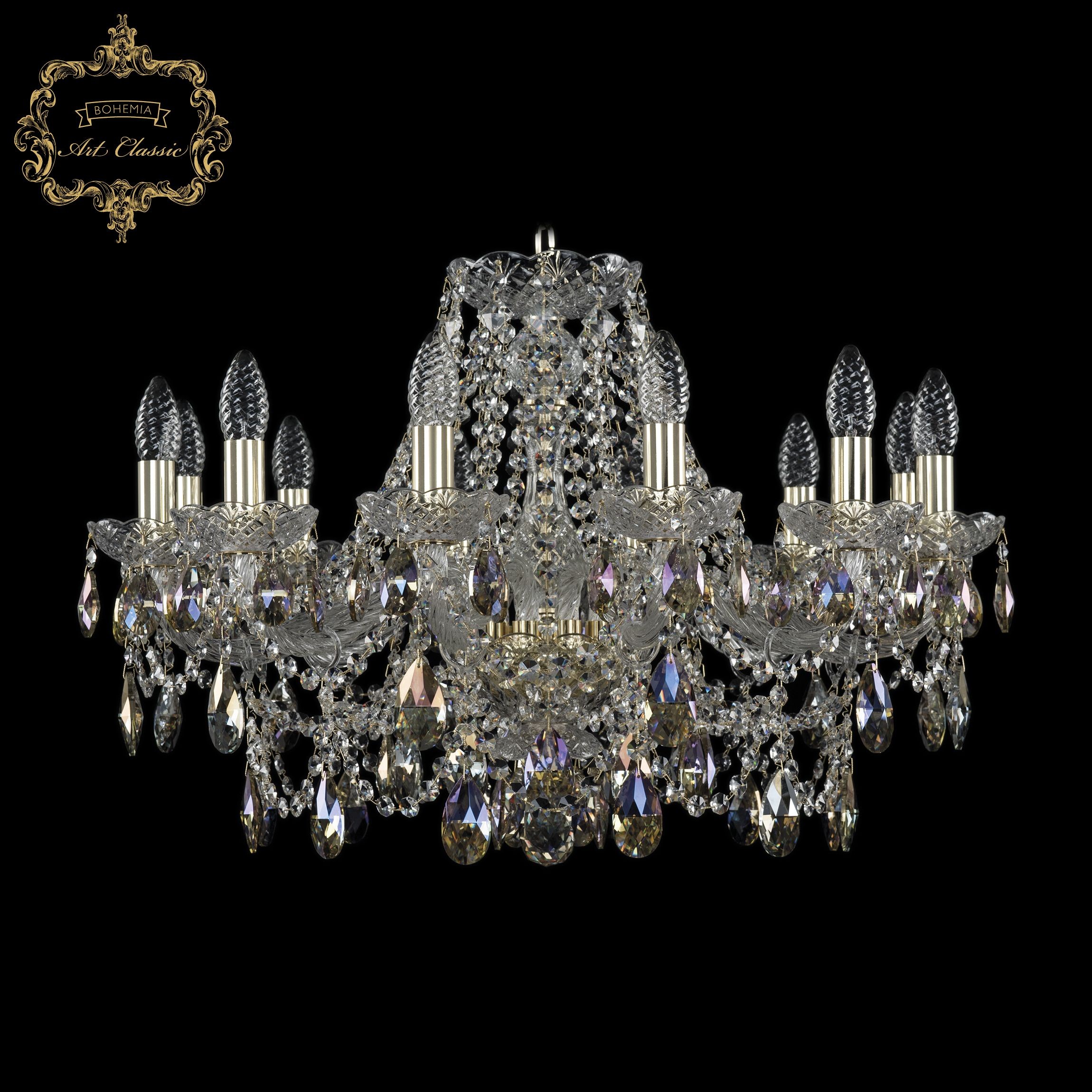 Подвесная хрустальная люстра 11.25 Art Classic 11.25.12.240.Gd.Sp.K801